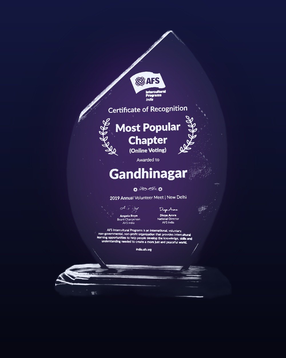 Most Popular Chapter trophy
